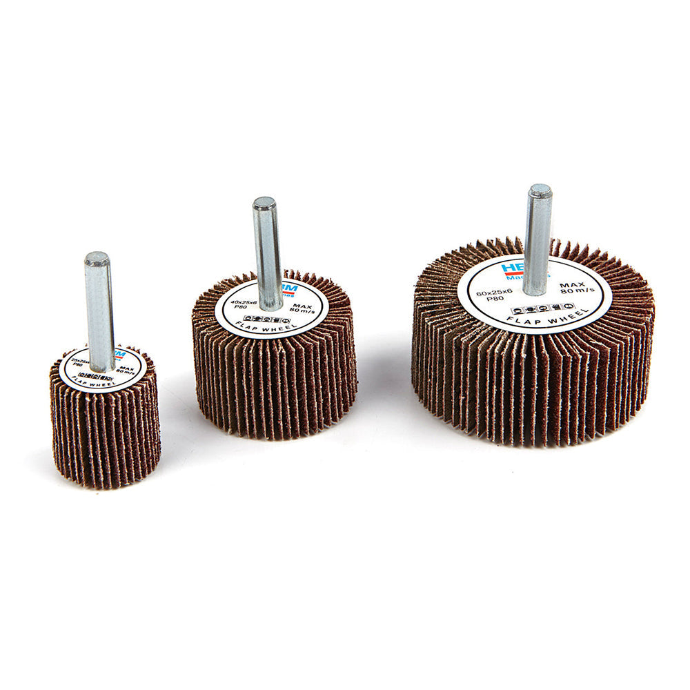 Lamelový brúsny kotúč na drevo, kov, plast P80 - 60 × 25mm