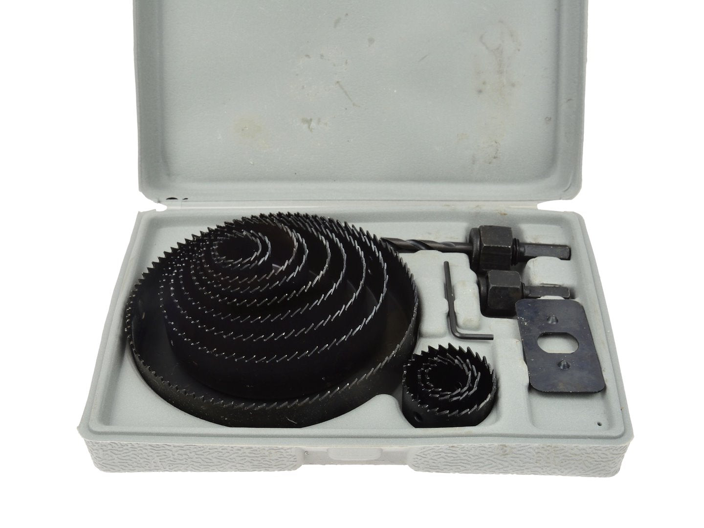 Sada vykružovacích korunkových vrtákov do dreva a sadrokartónu, 19 - 127mm, 16ks