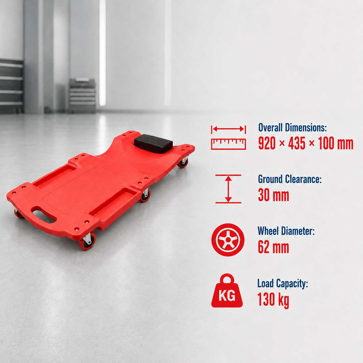 Montážne ležadlo pre automechanikov