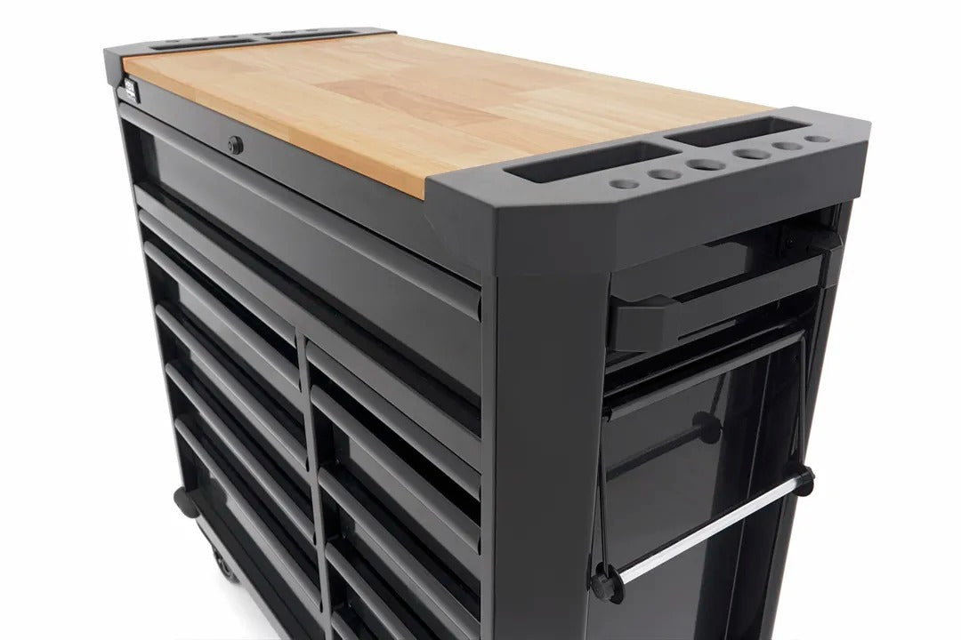 Skriňa na náradie s 11 zásuvkami a pracovným stolom 109cm HBM machines