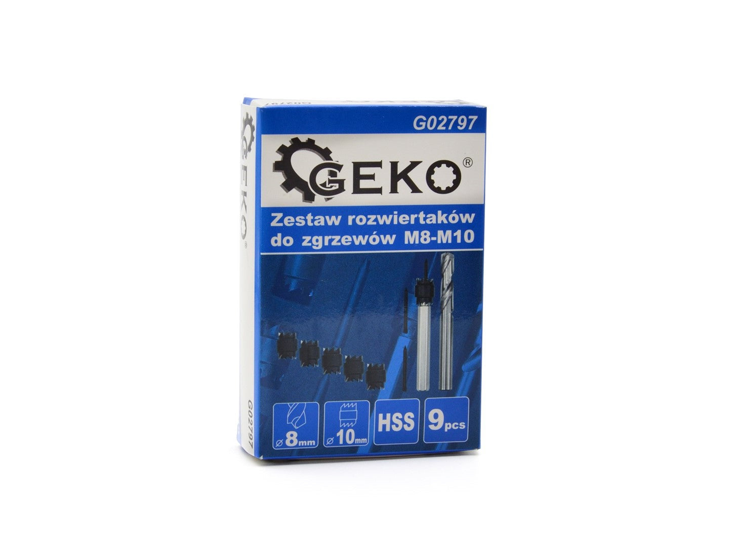 Sada vrtákov na zváracie body M8–M10 9 kusov Geko