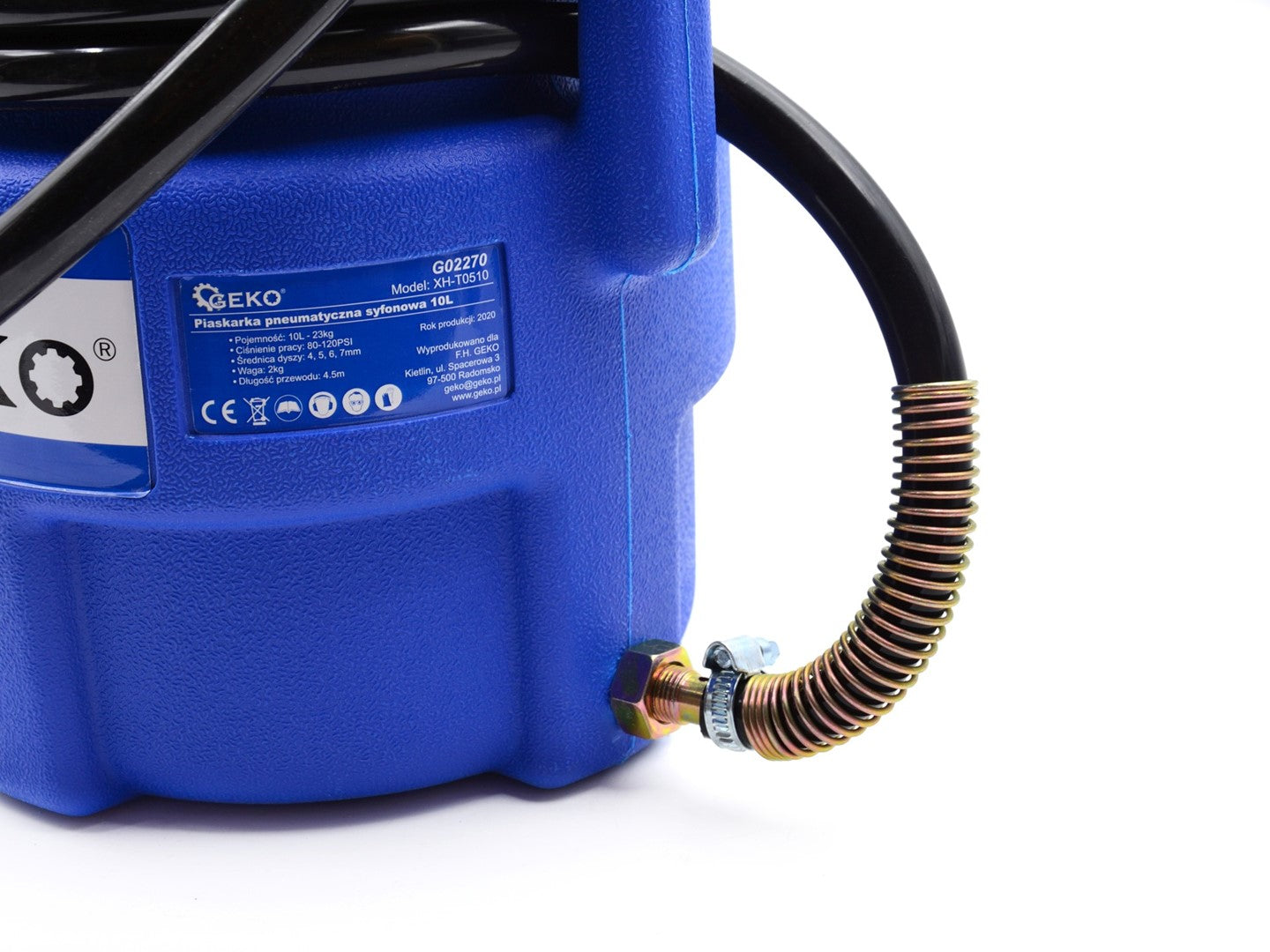 Pneumatická pieskovačka, mobilná 10l Geko