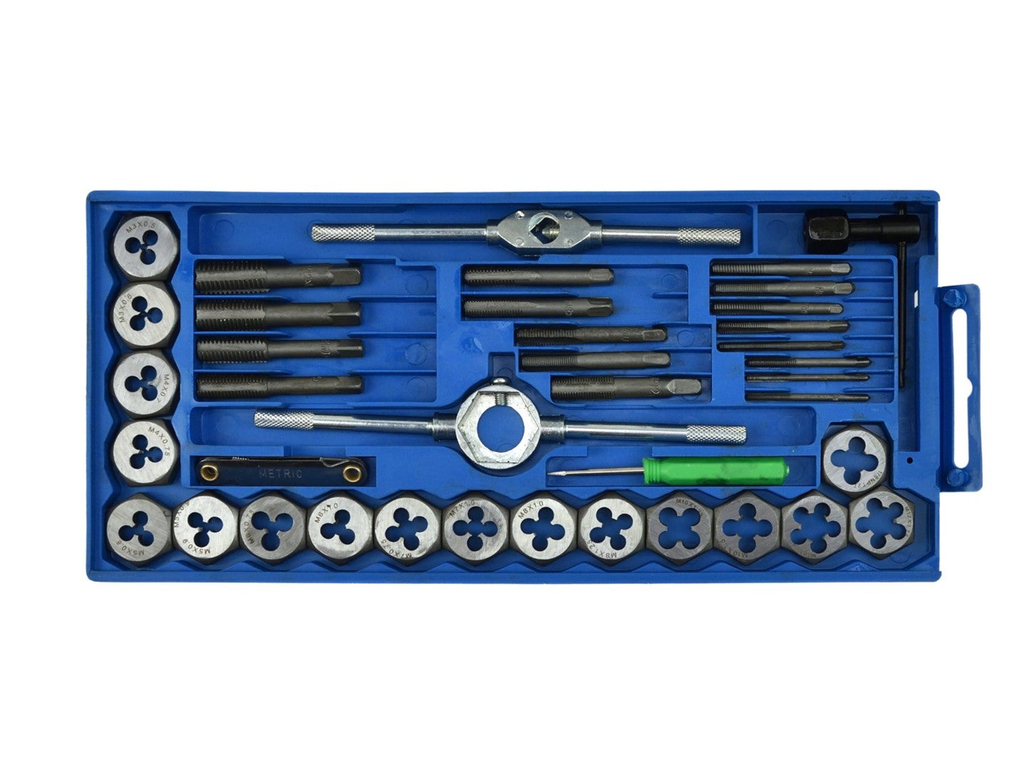 Súprava závitníkov a závitových očiek 40ks Keltin