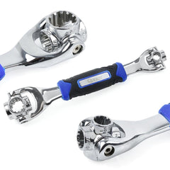 Multifunkčný kľúč 48v1, s otočnou hlavou 360°, oceľ Cr-V, univerzálny