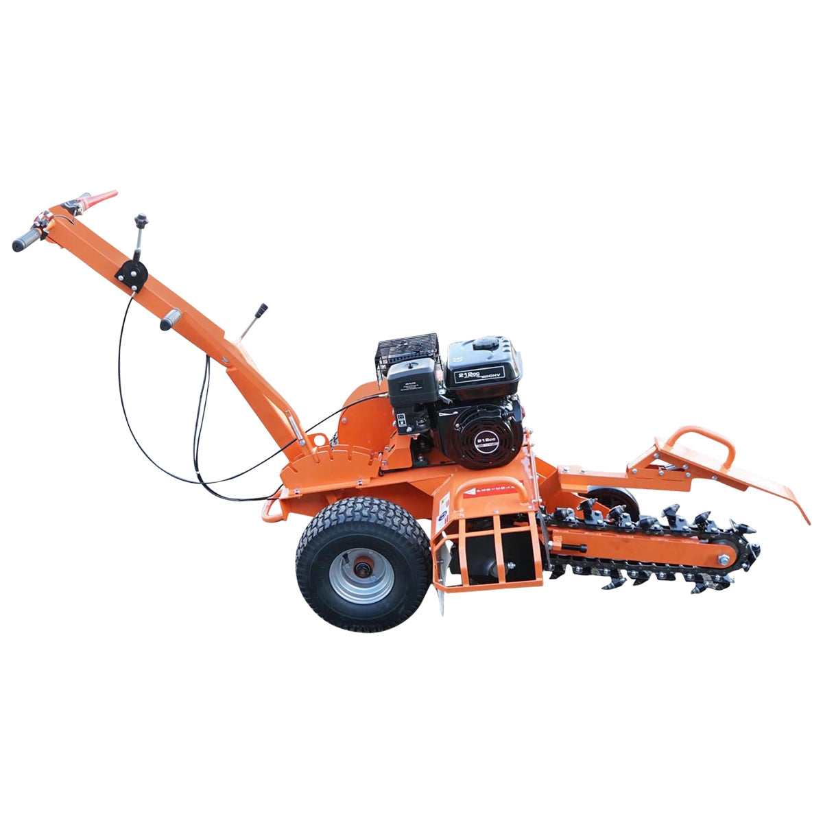 Pôdna ryhovacia fréza 7HP, pracovná šírka 100mm, hĺbka 450mm Thor