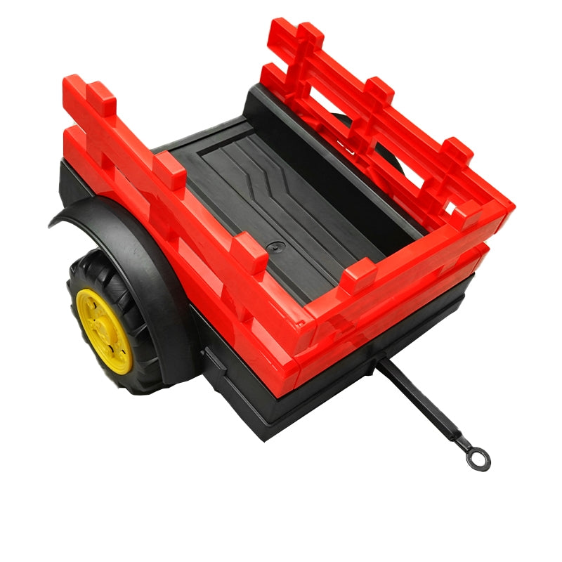 Detský elektrický traktor s prívesom, s diaľkovým ovládaním a batériou, 1980x610x650mm