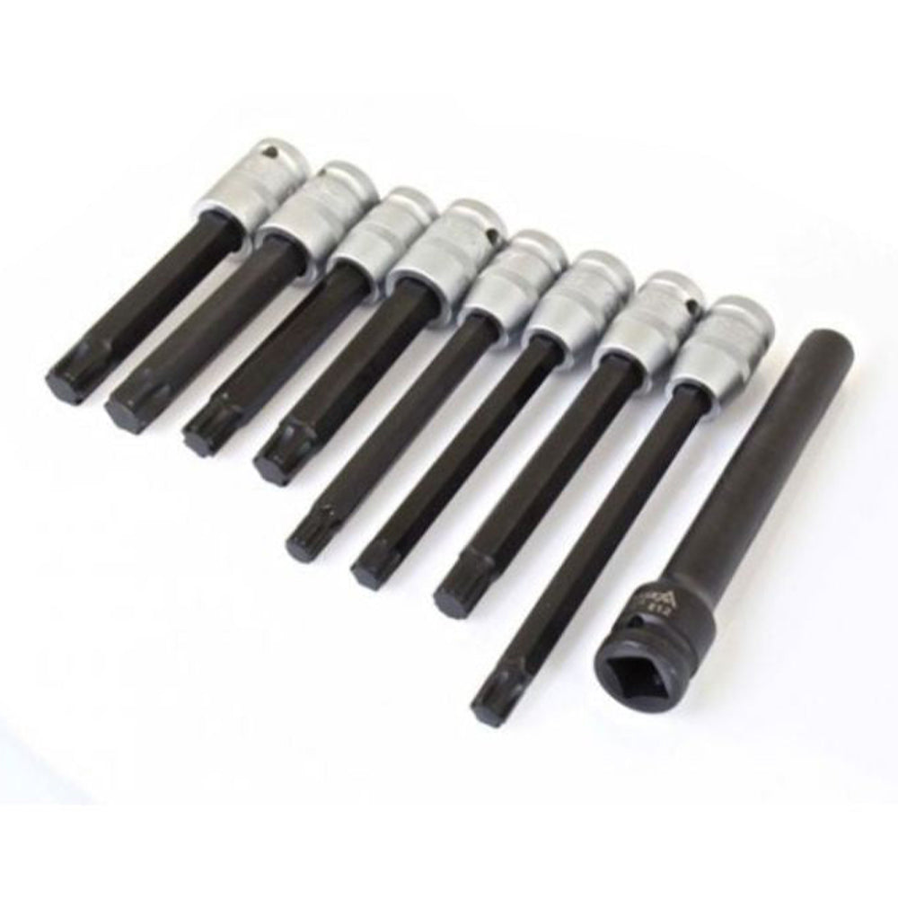 Súprava bitov na hlavy valcov 1/2'', 9ks