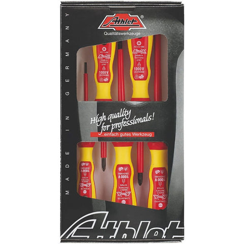 Sada izolovaných skrutkovačov pre elektrikárov 5 kusov athlet