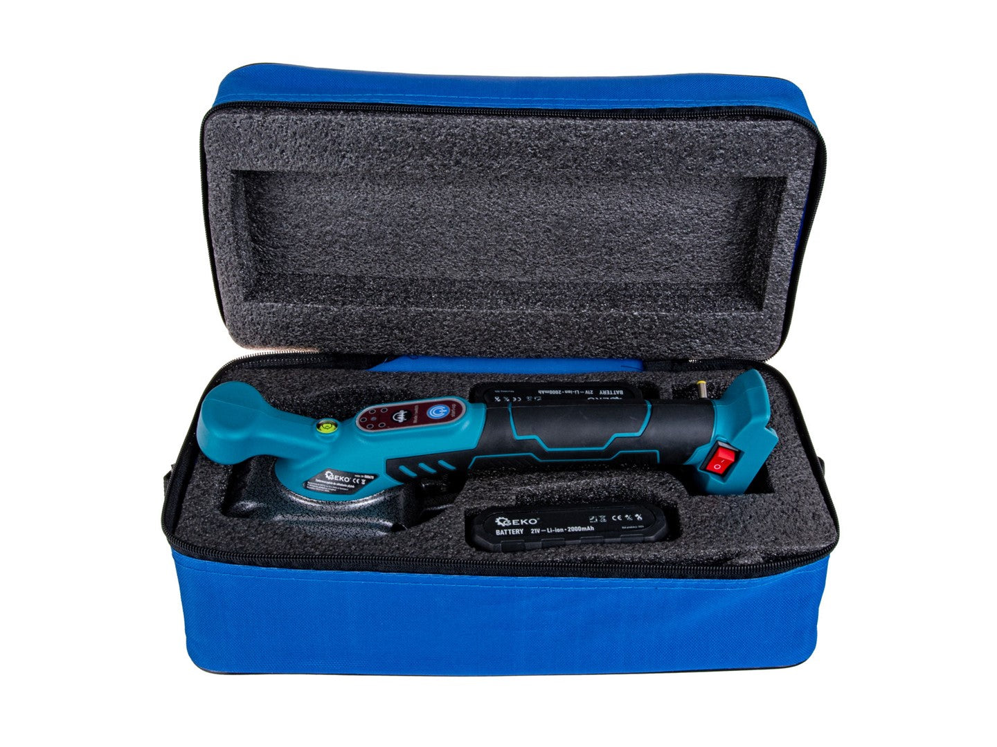 Vibračná prísavka na obklady a dlažbu na nivelovanie – 2 batérie, 21V, 2000mAh