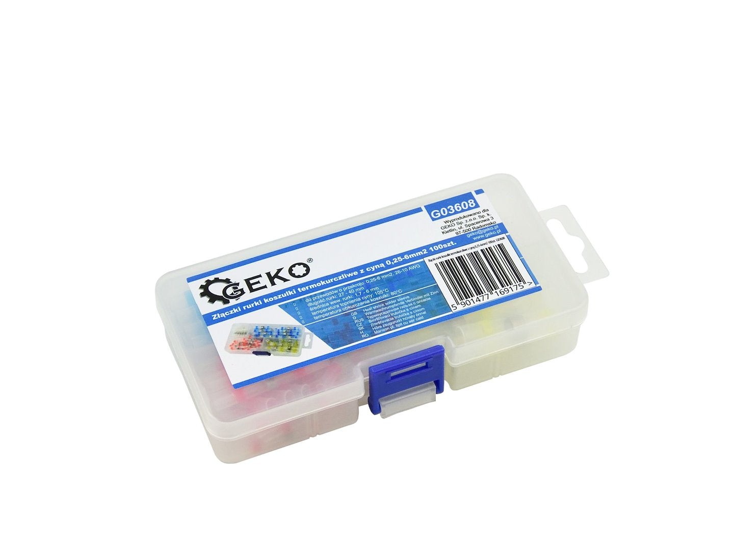 Sada zmršťovacích bužírok s cínom, 100ks Geko