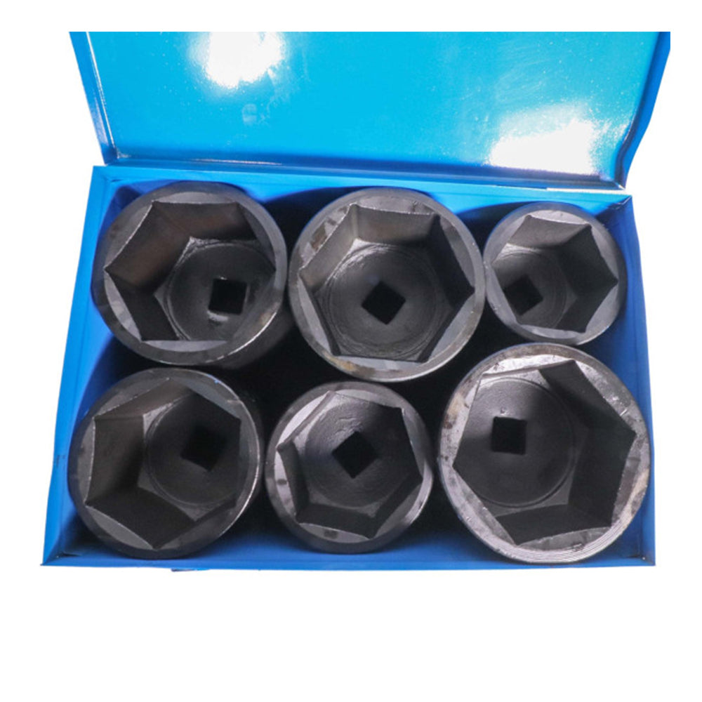 Súprava šesťhranných rázových nástrčných kľúčov 1'', 80–105 mm, 6 kusov