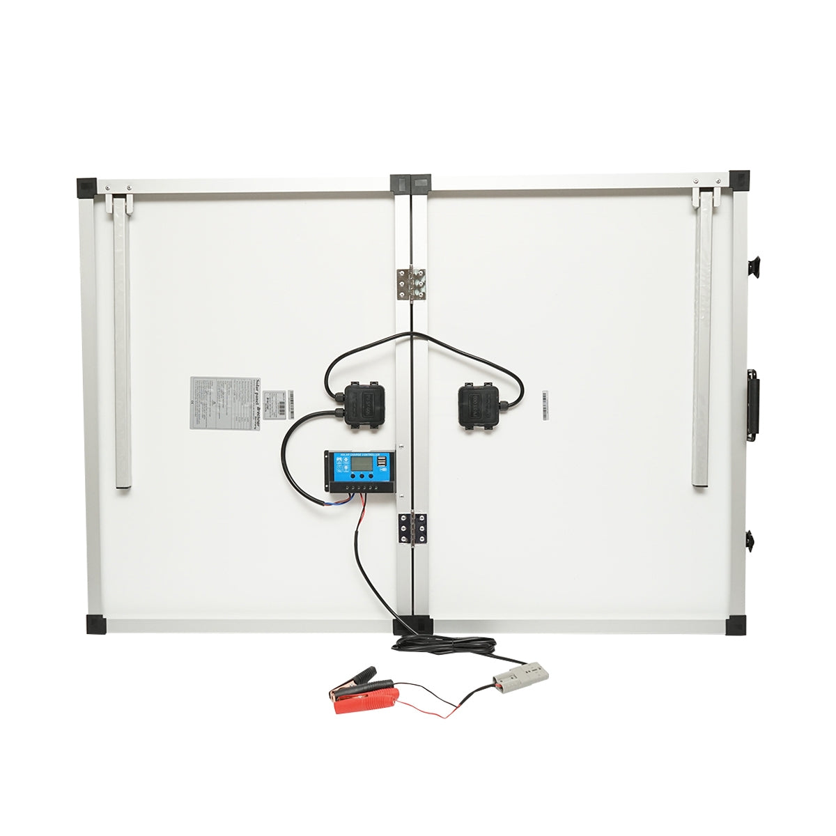 Prenosný monokryštalický fotovoltický solárny panel 145W, kufríkový, s regulátorom napätia 12/24V, 20 Ah a 2 USB Breckner Germany