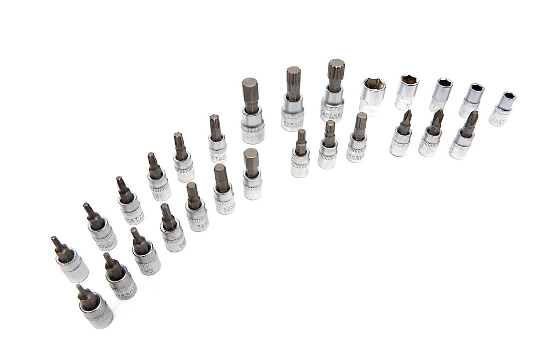 Sada presného momentového kľúča 1/4'' 2-20 nm 32 kusov hbm