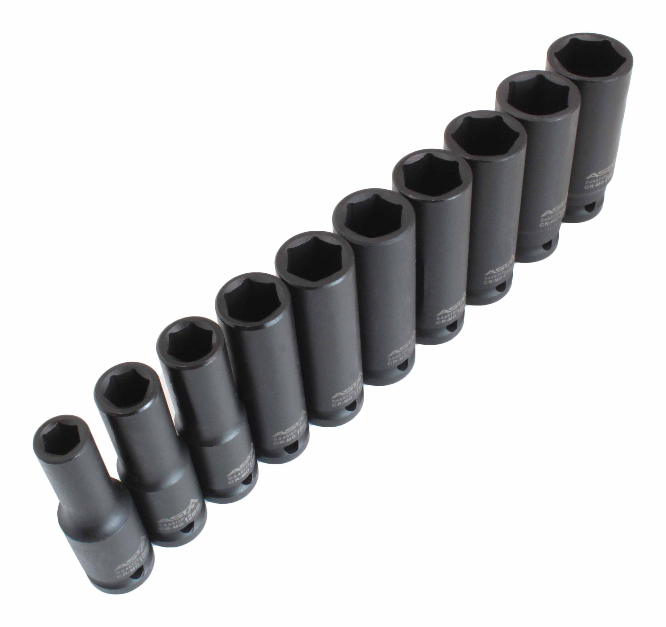 Sada rázových nástrčných hlavíc 1/2'', 10 - 24mm Asta Poland