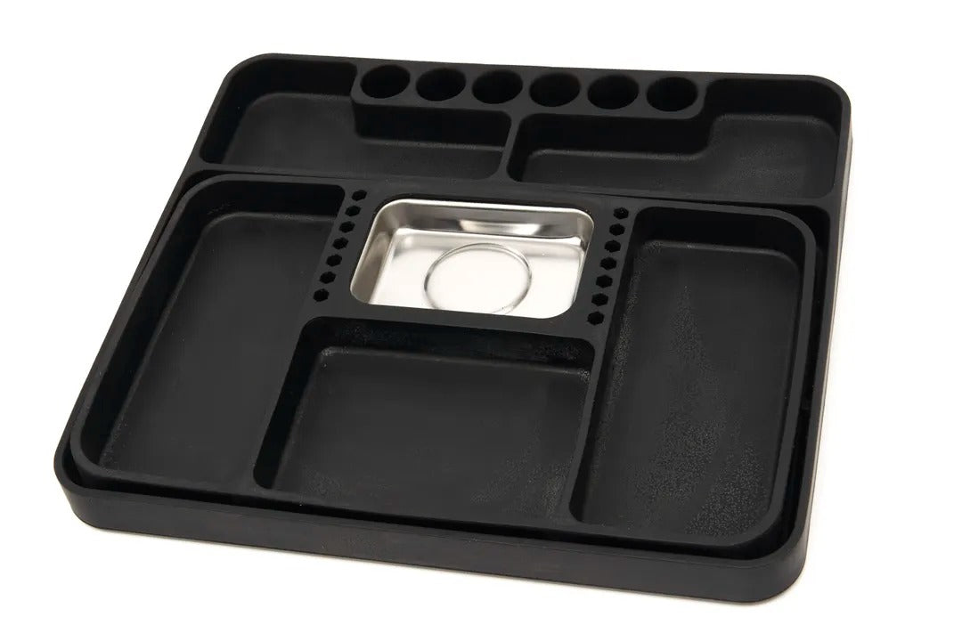 Sada 2 misiek na náradie 272 x 240 x 25mm, robustné, magnetické, na uloženie náradia a dielov, HBM Holandsko