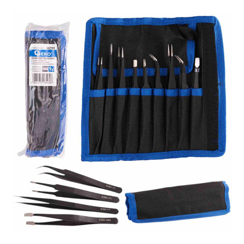 Súprava 9 kovových pinziet na precíznu prácu