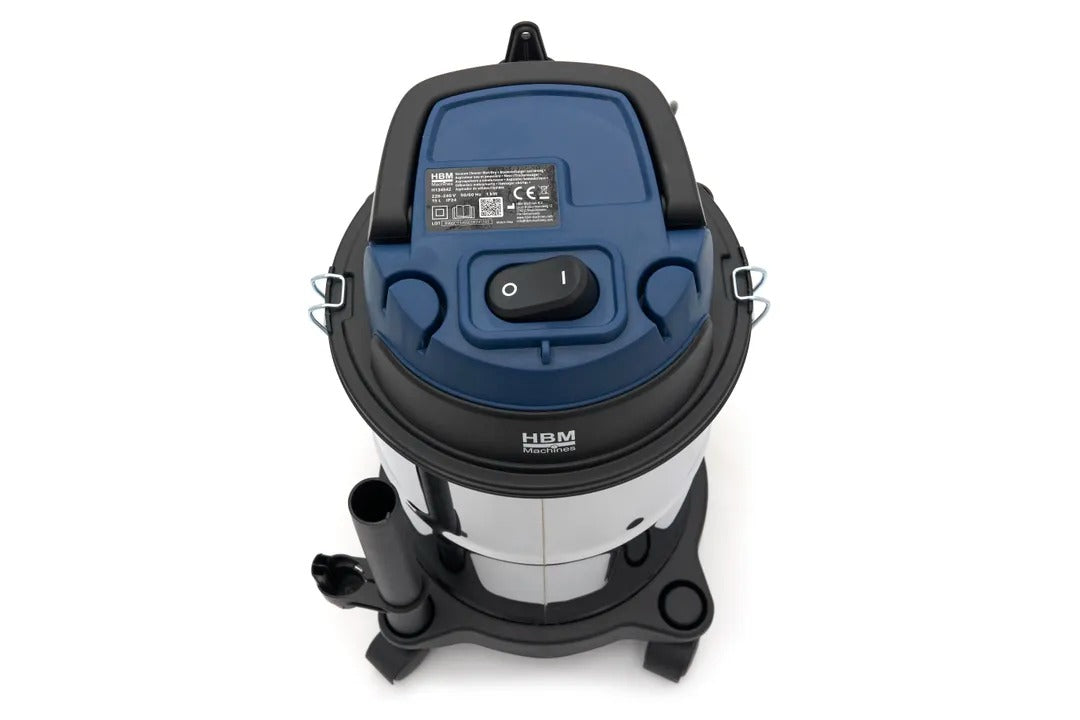 Profesionálny vysávač na suhé a mokré vysávanie, 1000W, 15l, kompaktný a tichý HBM