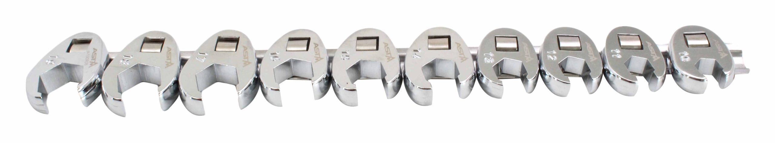 Sada 10 otvorených kľúčov, 10 - 19mm, 3/8''