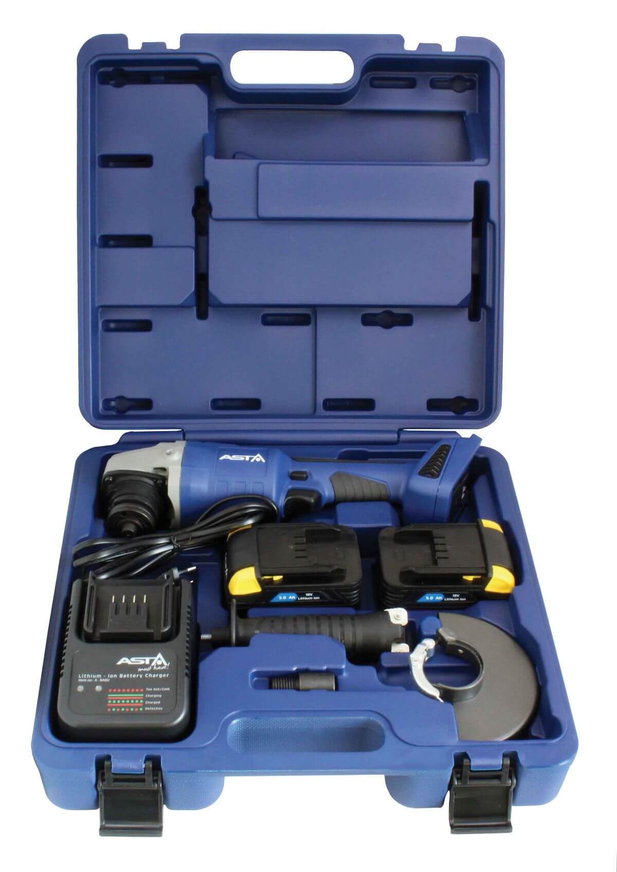 Uhlová brúska 3 v 1 s akumulátorom 125 mm 18 v 5.0 ah