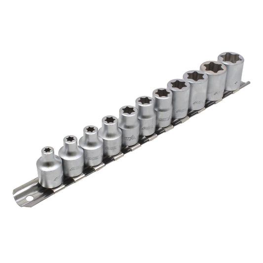 Sada Torx nástrčných hlavíc - kľúčov 3/8'', E6 - E20, 11ks