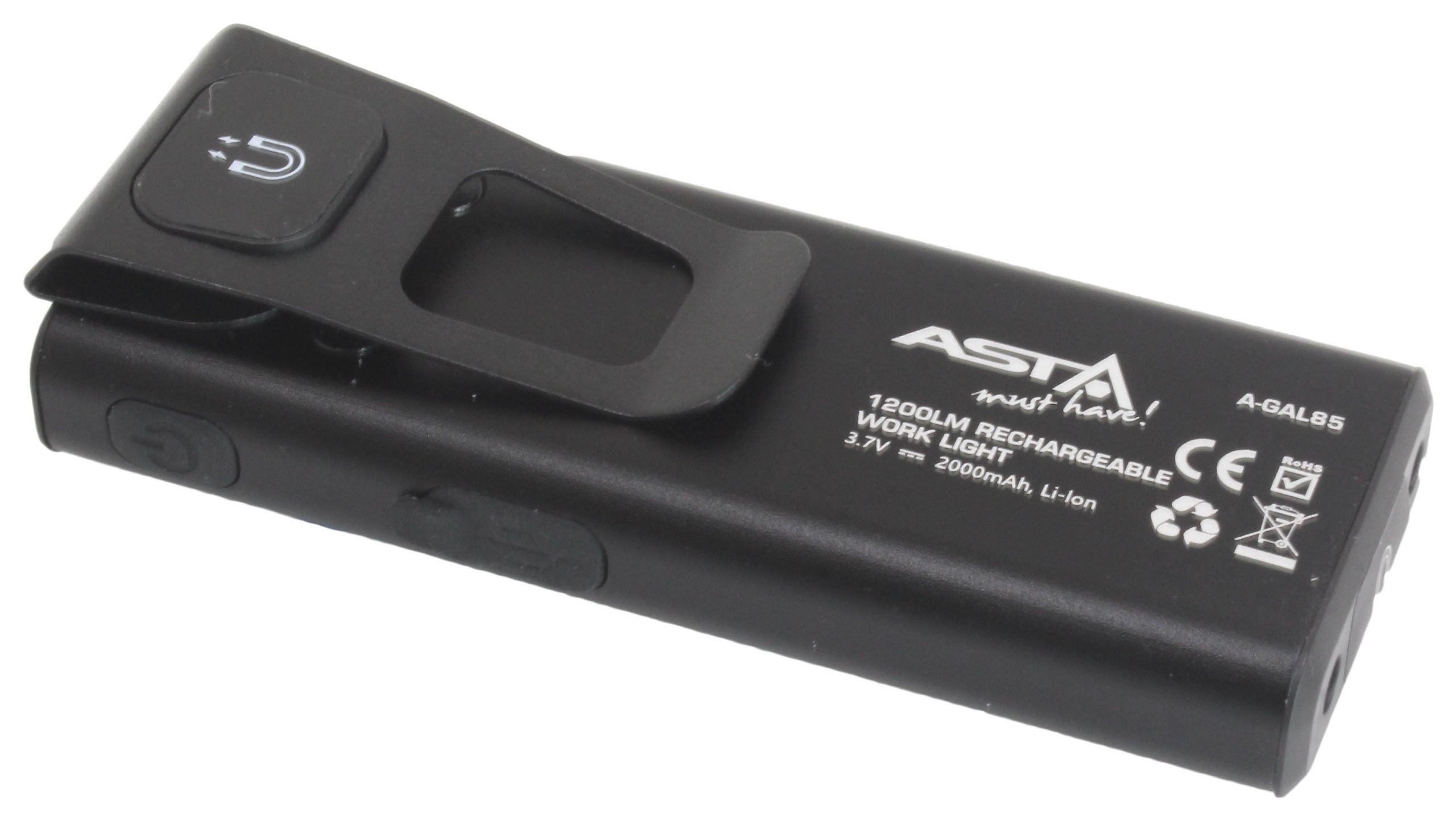 LED COB pracovná lampa 9W a XG2, 1200lm, s Li-Ion akumulátorom 3,7V 2000mAh