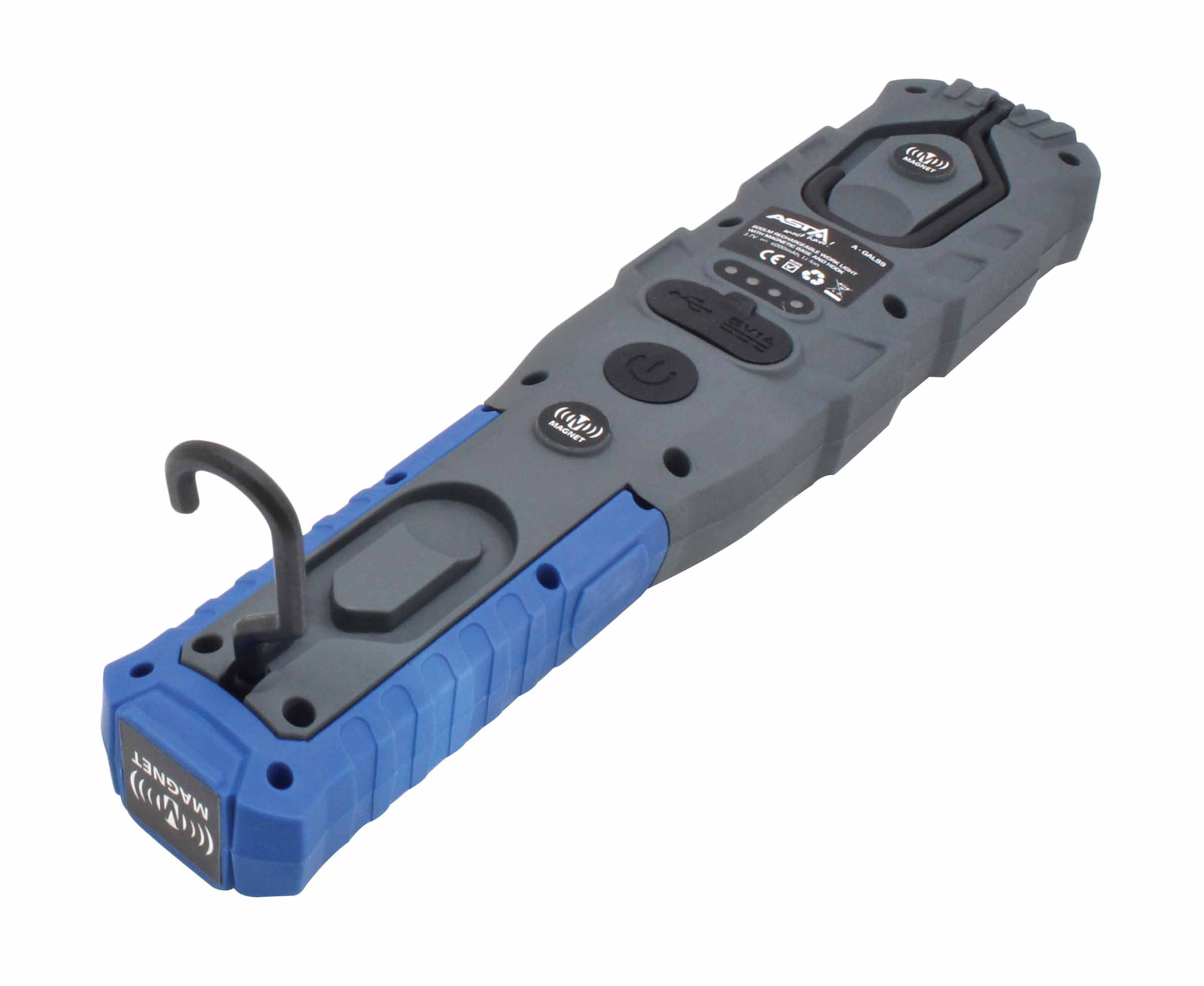 LED COB lampa s akumulátorom, 800lm Asta