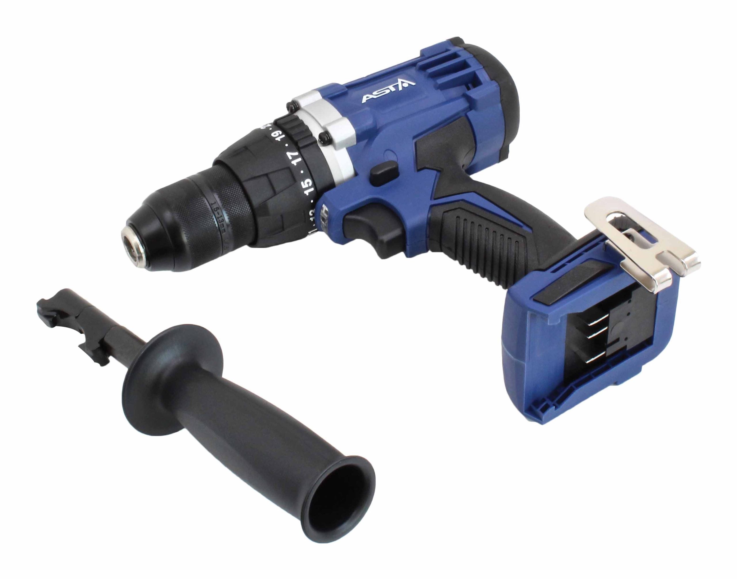 Akumulátorová vŕtačka - skrutkovač bez akumulátora, 18 V Asta