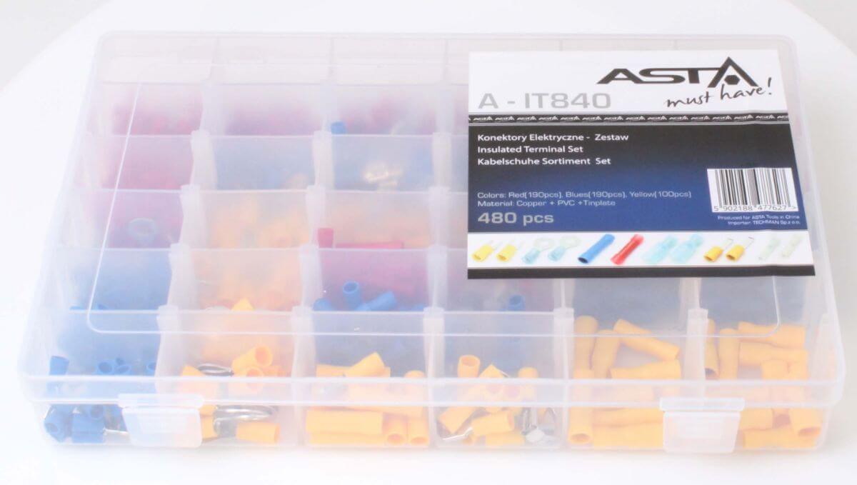 Sada izolovaných elektrických konektorov 480 kusov