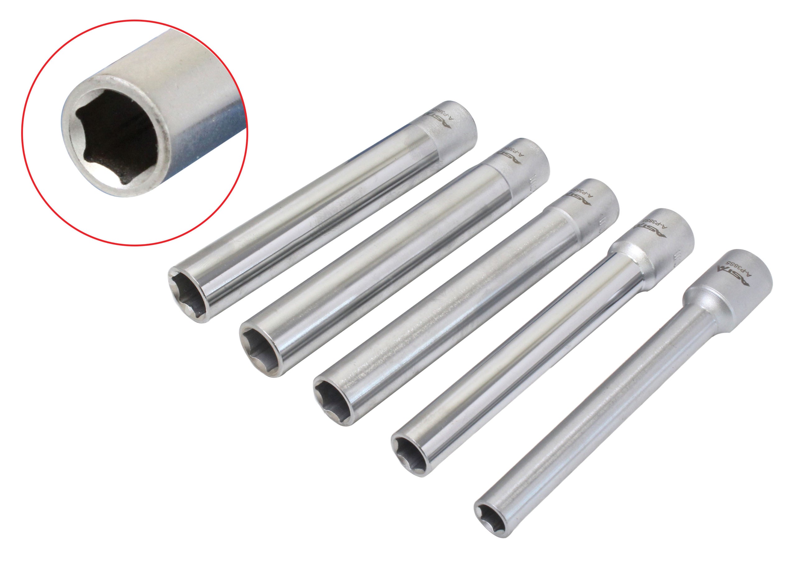 Sada extra dlhých šesťhranných nástrčiek 3/8, 5 kusov