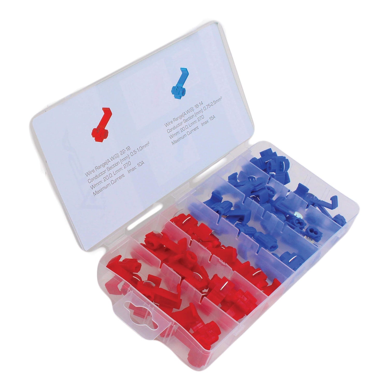 Sada rýchlospojok na elektrické káble 50 kusov
