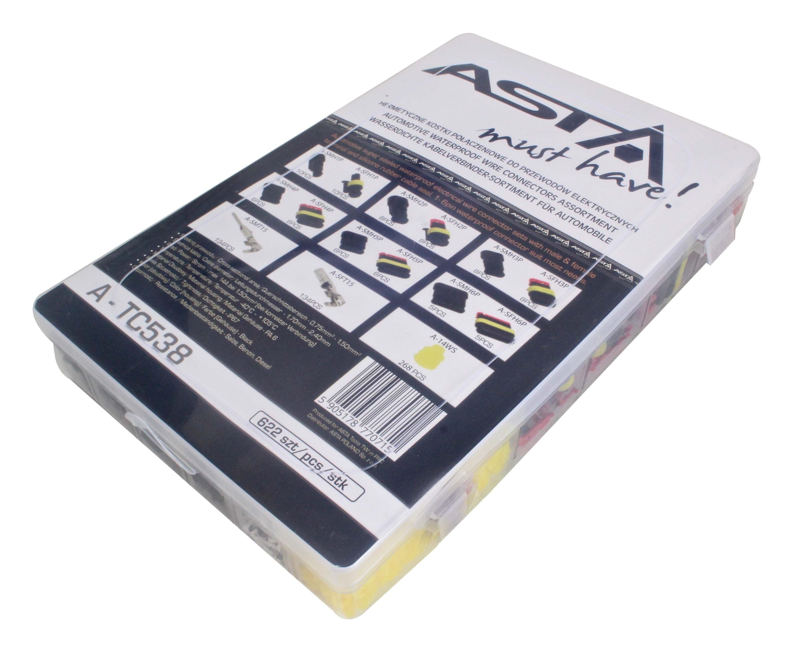 Sada 622ks elektrických konektorov a svoriek