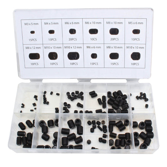 Sada závitových imbusových kolíkov 160 kusov