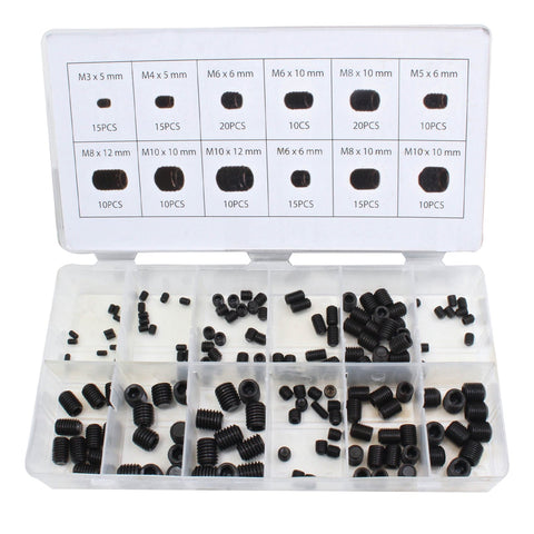 Sada závitových imbusových kolíkov 160 kusov