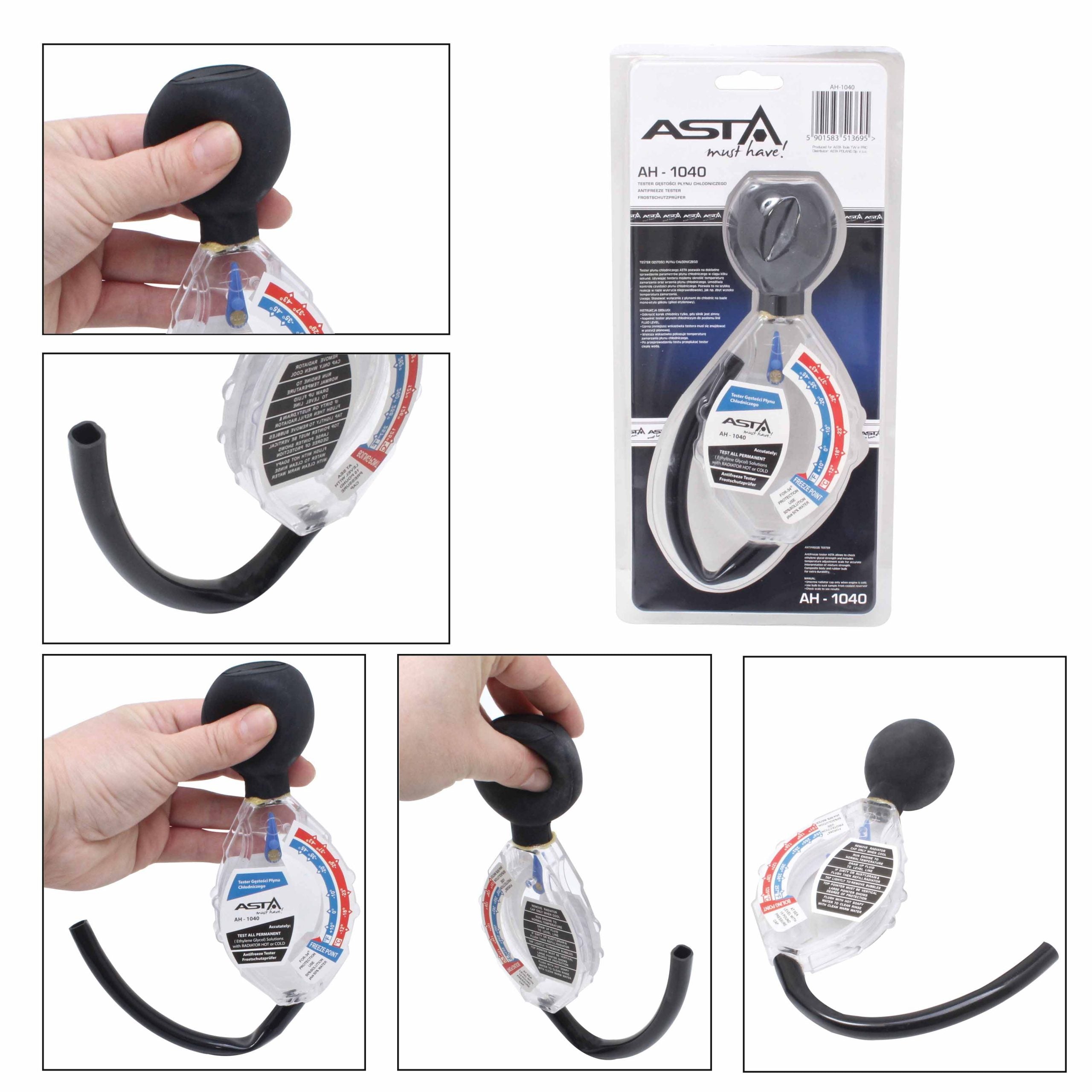 Tester na kontrolu nemrznúcej zmesi v aute