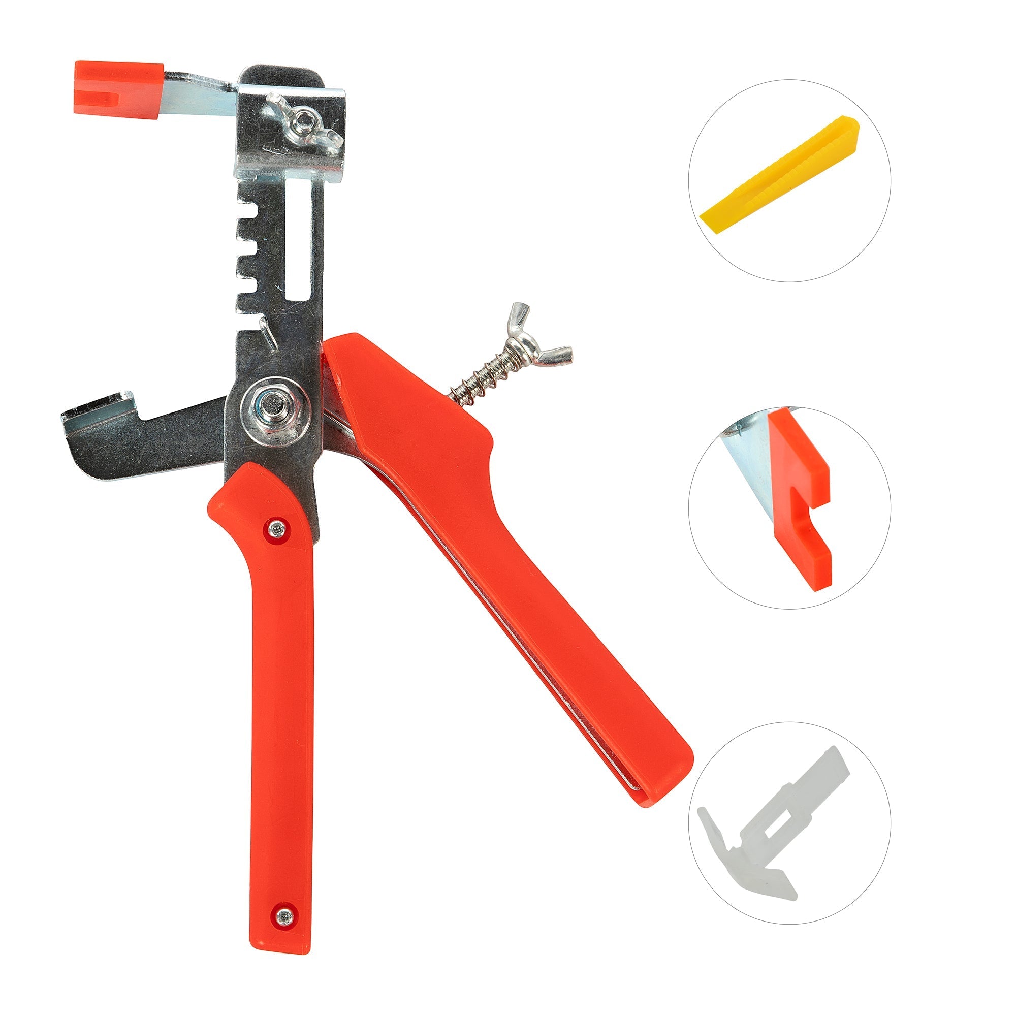 Súprava na vyrovnávanie keramických dlaždíc, kliešte, kliny a svorky Detoolz