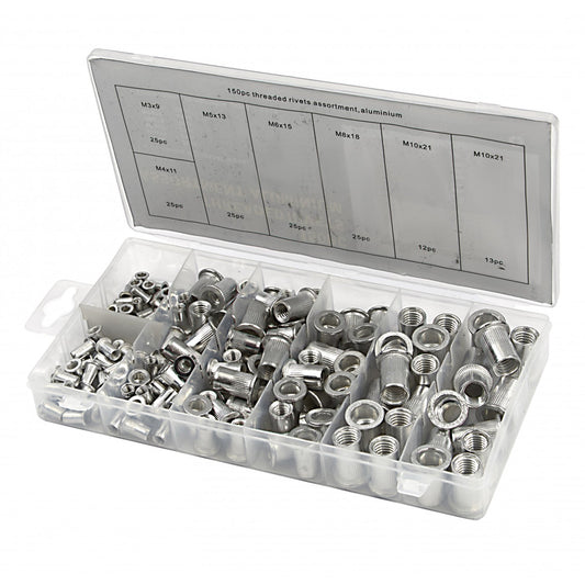 Sada hliníkových nitovacích matíc 150ks