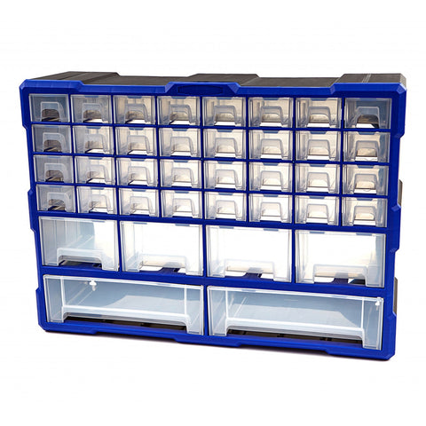 Plastový organizér s 38 zásuvkami