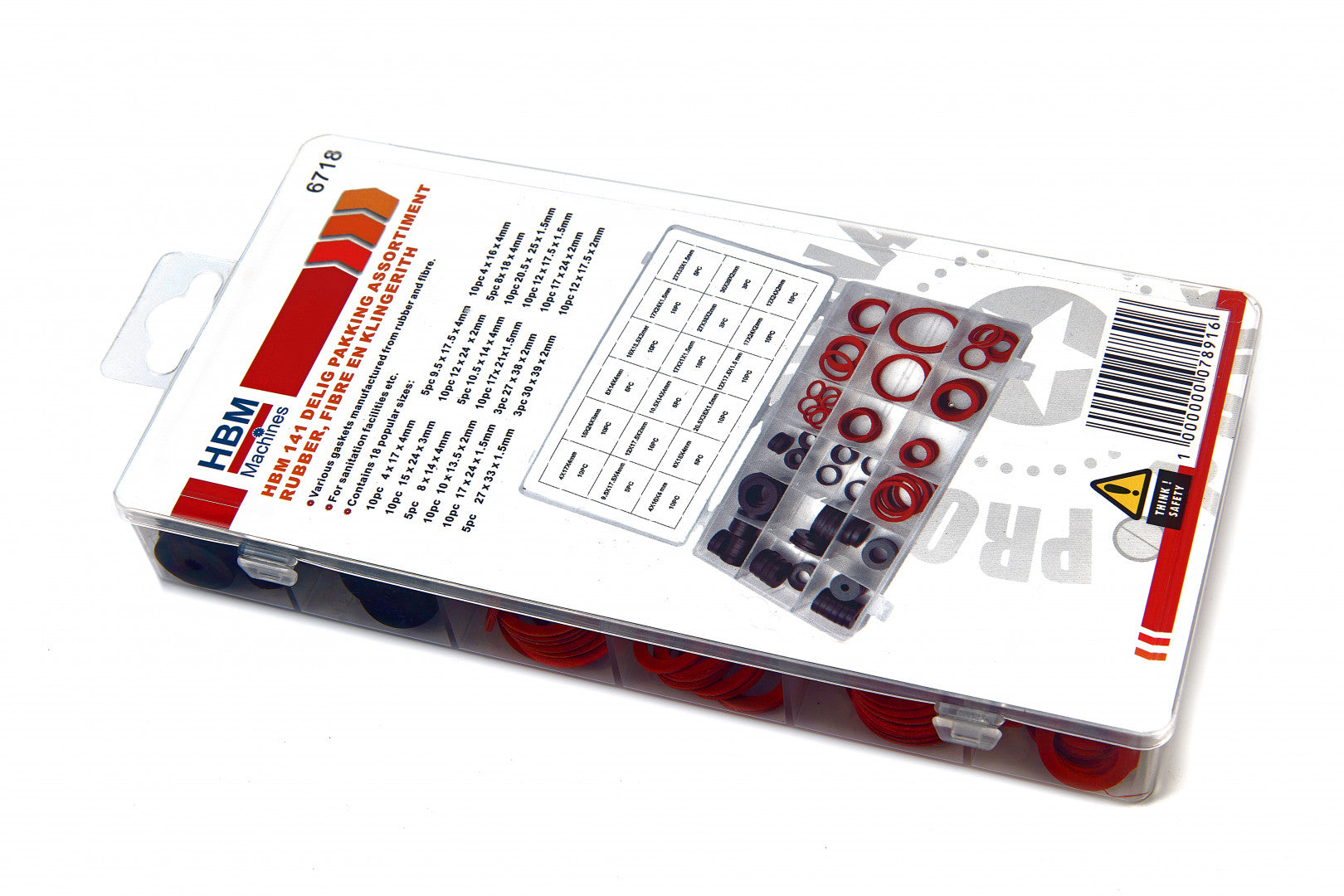 Sada tesnení clingherit a guma 141 kusov