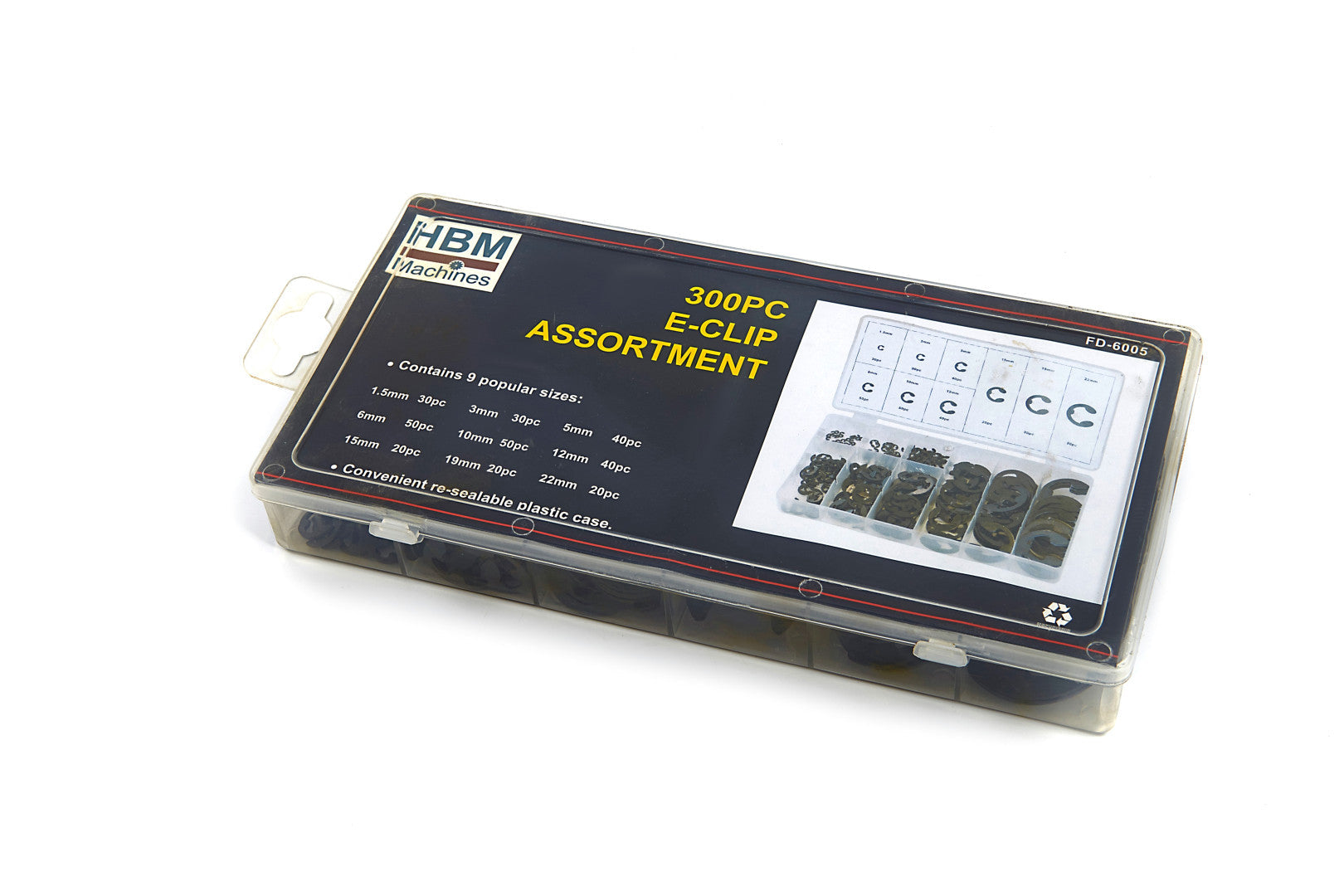 Sada poistných klipov typu e 300 kusov