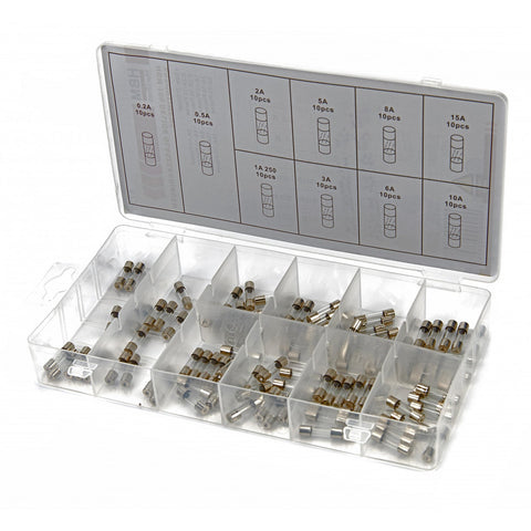 Súprava automatických poistiek 5x20 mm 0.2-15a 100 ks