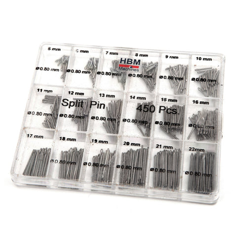 Sada poistiek a závlačiek 450 kusov