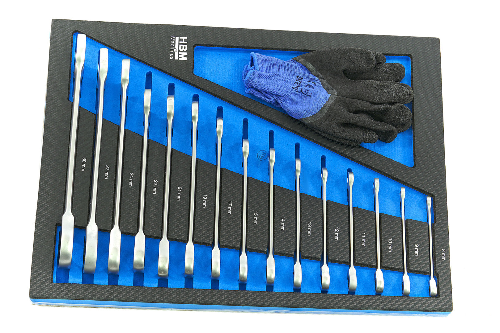 Profesionálna skrinka - dielenský vozík s náradím, so 7 zásuvkami, 262ks náradia, 7 vložiek carbon - premium, HBM Holandsko