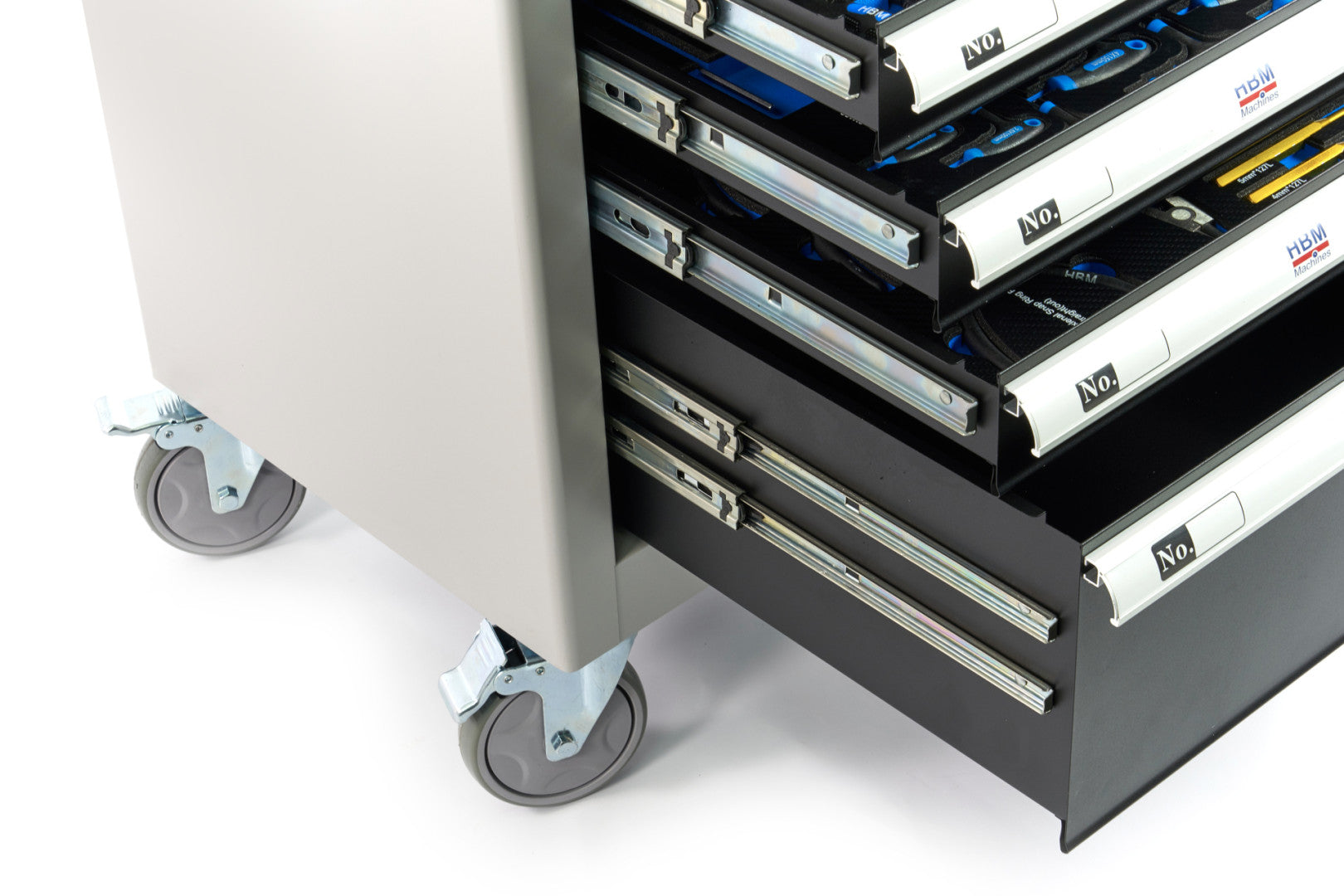 Profesionálna skrinka - dielenský vozík s náradím, so 7 zásuvkami, 262ks náradia, 7 vložiek carbon - premium, HBM Holandsko