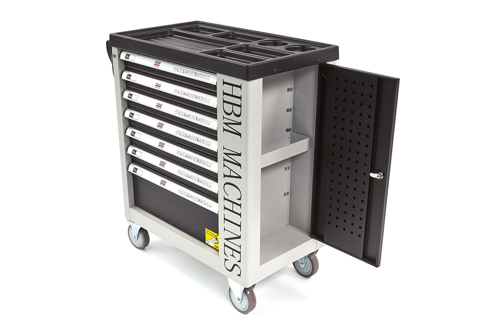 Profesionálna skrinka - dielenský vozík s náradím, so 7 zásuvkami, 262ks náradia, 7 vložiek carbon - premium, HBM Holandsko