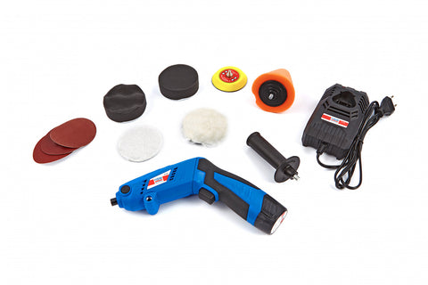 Akumulátorová leštička 75mm, 10,8V, 1,5Ah s príslušenstvom HBM Machines Holandsko