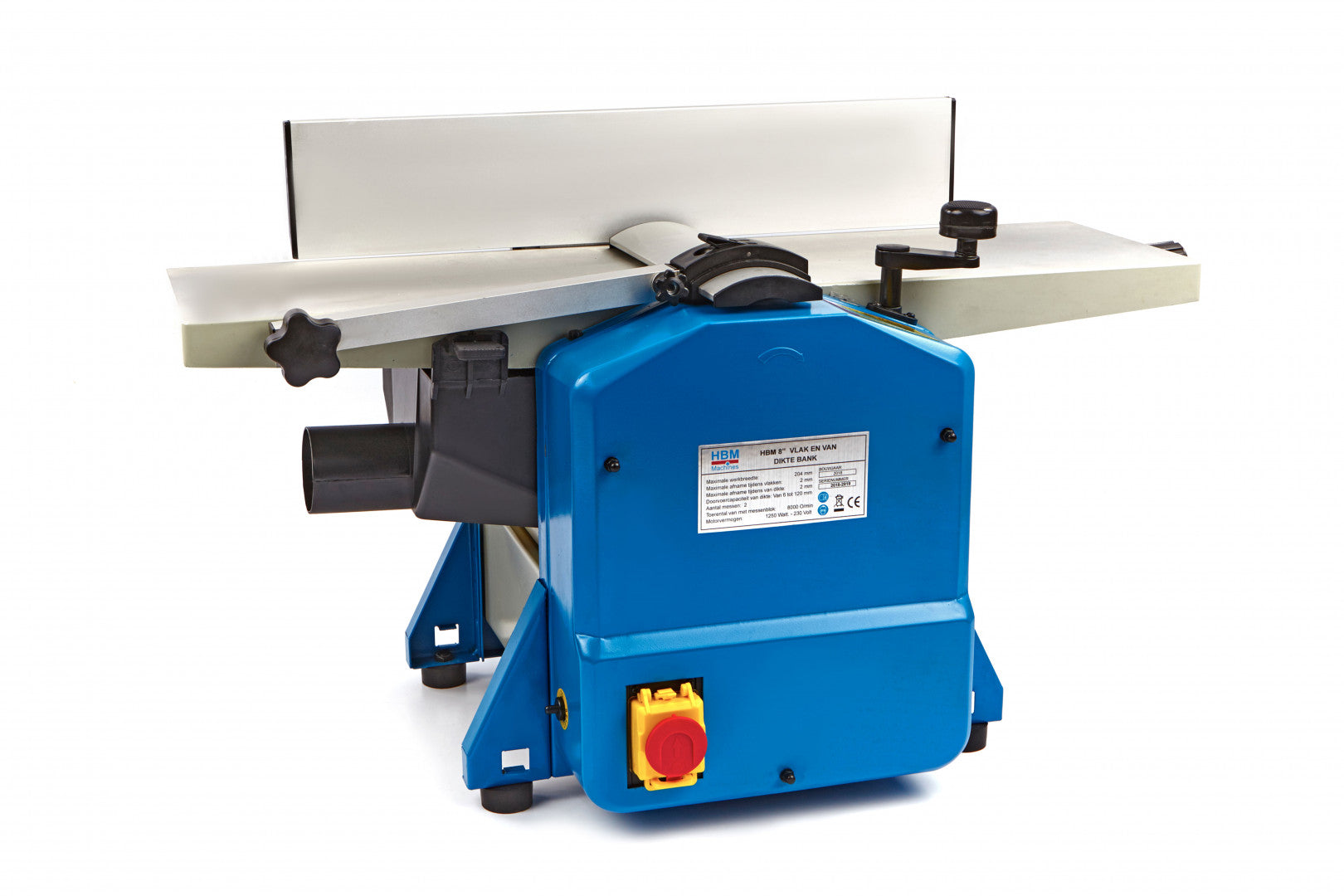 Hobľovačka a zrovnávačka 8", 1250W, 1,5hp, 8000ot/min