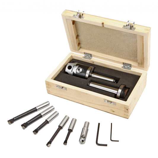 Sada 5 vyvrtávacích nožov s hlavou 50 mm s tŕňom MC2 MC3 pre sústruh HBM