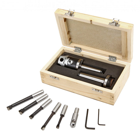 Sada 5 vyvrtávacích nožov s hlavou 50 mm s tŕňom MC2 MC3 pre sústruh HBM