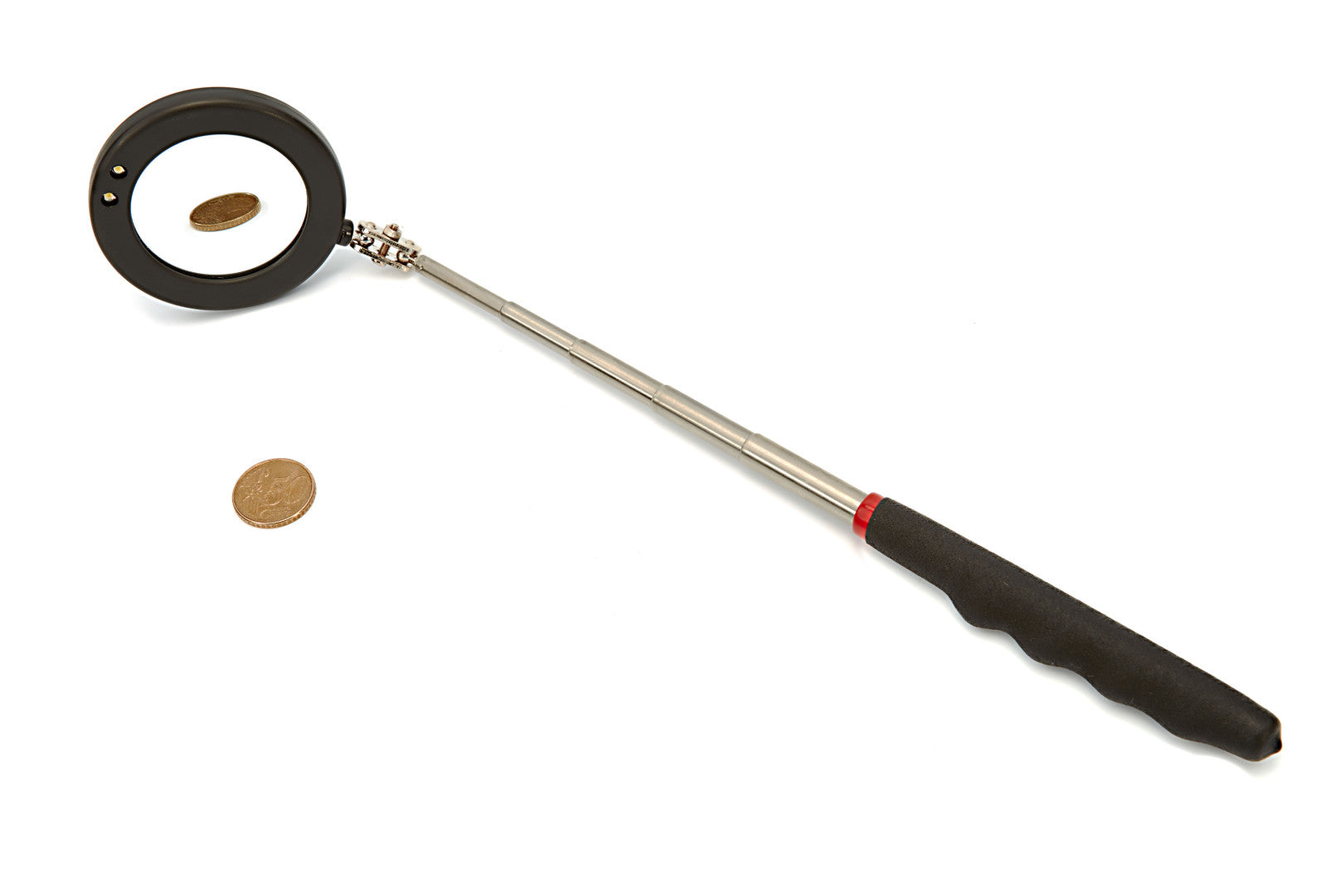 Teleskopické kontrolné zrkadlo s led svetlom