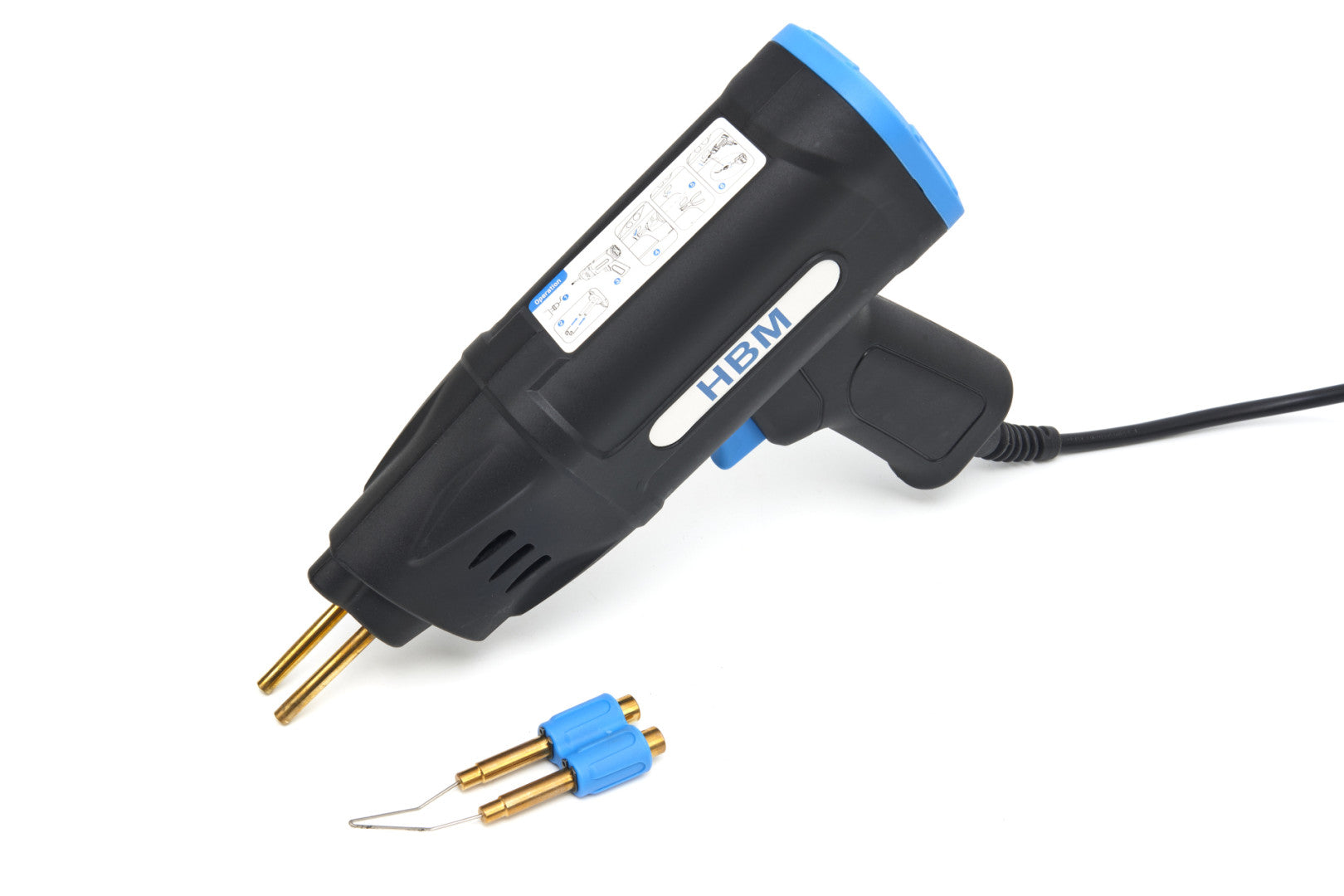 Lepiaca pištoľ na opravu plastov s príslušenstvom HBM 75W